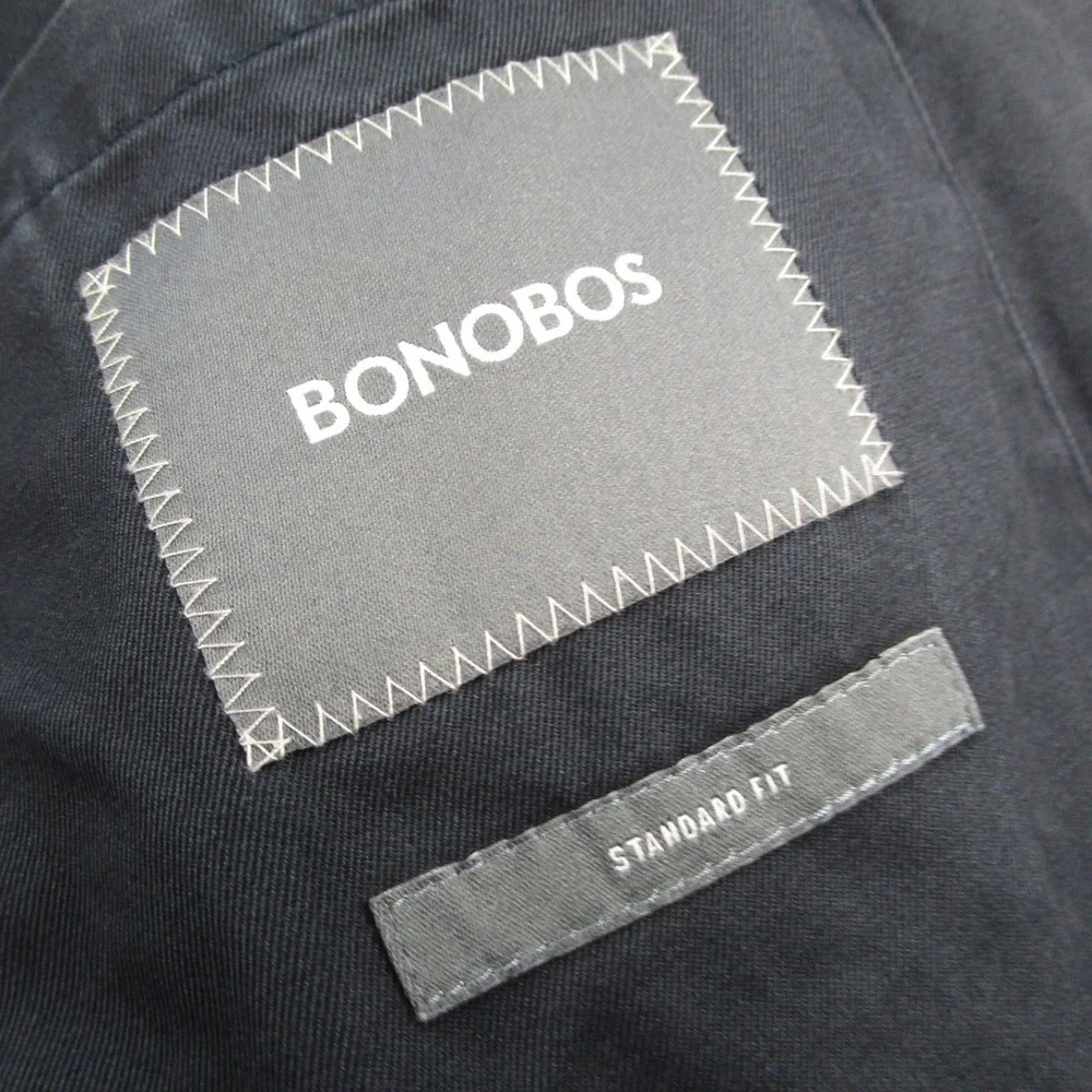 Bonobos Mens Standard Fit Cotton Blazer Jacket Jet Blue 13716 XL Travel